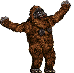 Gif animé King Kong tape